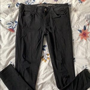 Ripped Black Stretchy Jeans